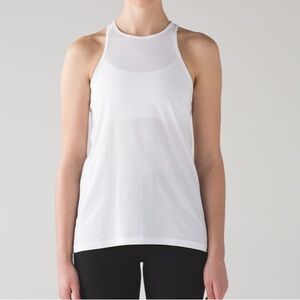 Lululemon Trapeze Twist Tank in White size 2